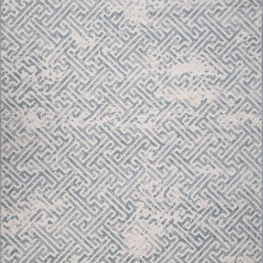 Ковер D993 - CREAM-BLUE - Прямоугольник - коллекция NATUREL