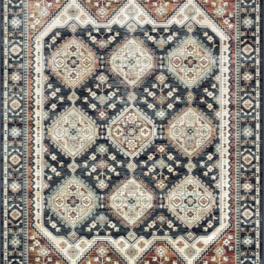 Ковер бельгийский 142392535 Royal Palace (Вискоза, серый, терракотовый)