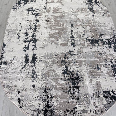 Ковер F282 - DARK GRAY - Овал - коллекция PALERMO