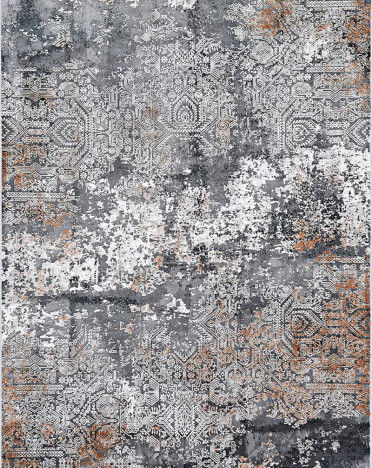 Ковер турецкий 21170A Royal Silk (Бамбуковый шелк, серый)