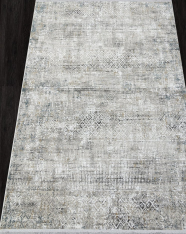 Ковер турецкий A047AJ LORENZO (Полиэстер хит-сет, серый, голубой)