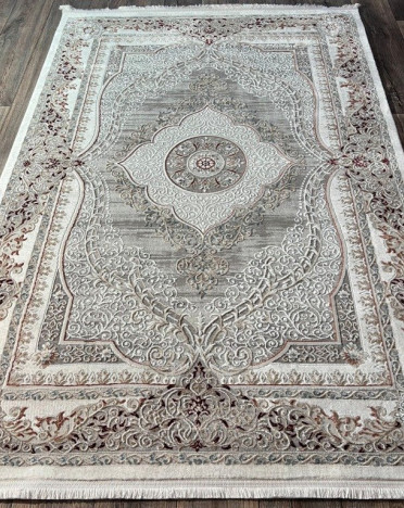 Турецкий ковер Atlantik Hali Deco 10137A (Полиэстер, серый, разноцветный)