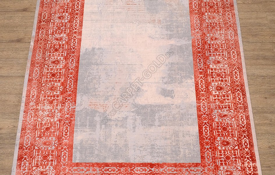 Турецкий ковер Art Deco ДИЗАЙН 3035A ЦВЕТ CREAM2 / ORANGE_2