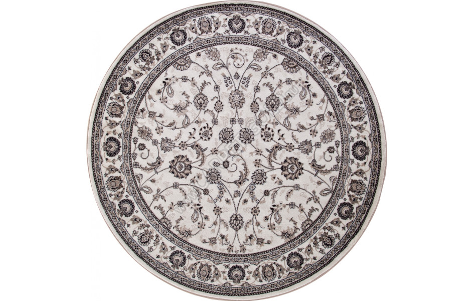 Ковер d251 - CREAM-BROWN - Круг - коллекция VALENCIA DELUXE
