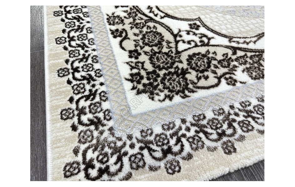 Q010A_BROWN FDY/CREAM SHRINK Platinium vip