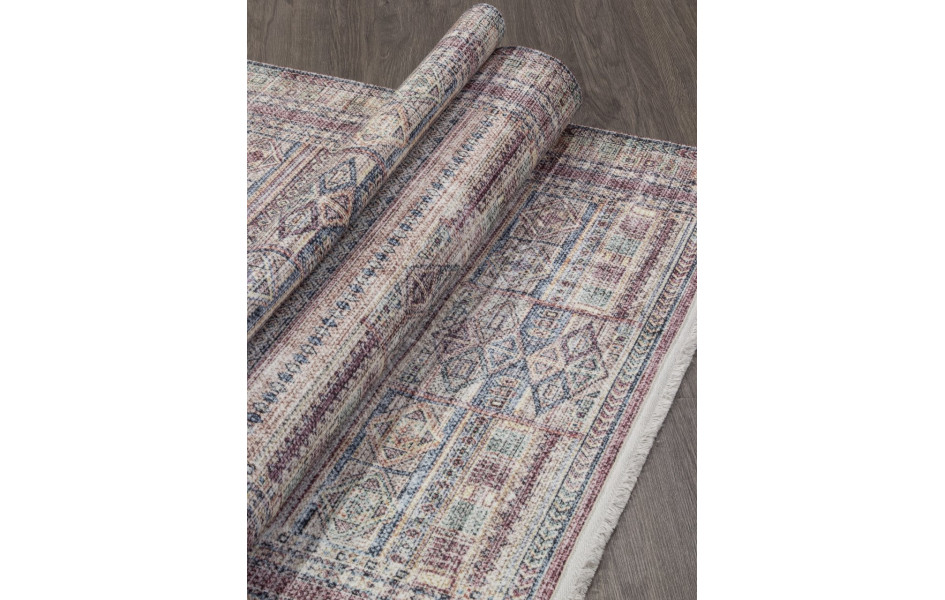 Ковер AB103A - RED / BLUE - Прямоугольник - коллекция LOTUS