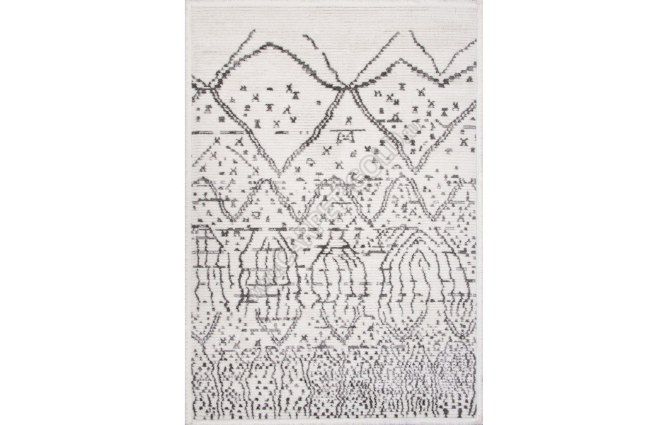 Ковер A927AW - P.WHITE / L.GREY - Прямоугольник - коллекция JOLI