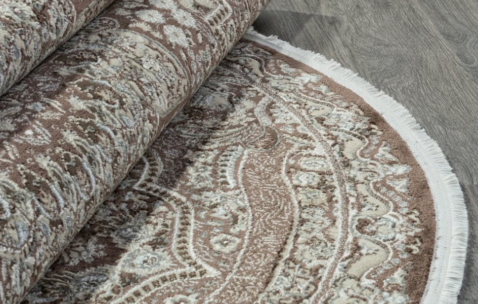 Ковер D415 - BROWN - Овал - коллекция DOLCE