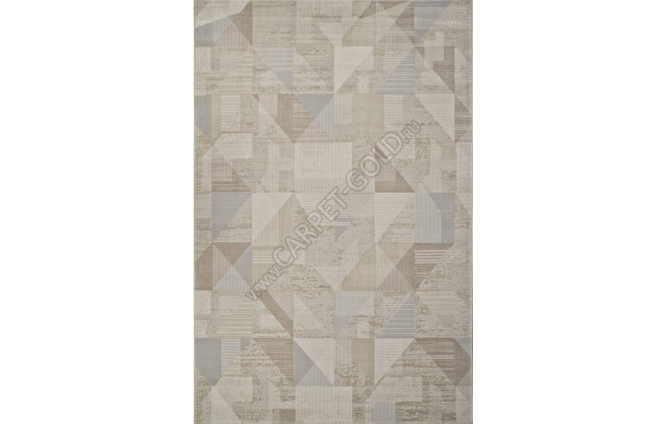 Ковер F416AD - BEIGE / L.BROWN - Прямоугольник - коллекция AFINA