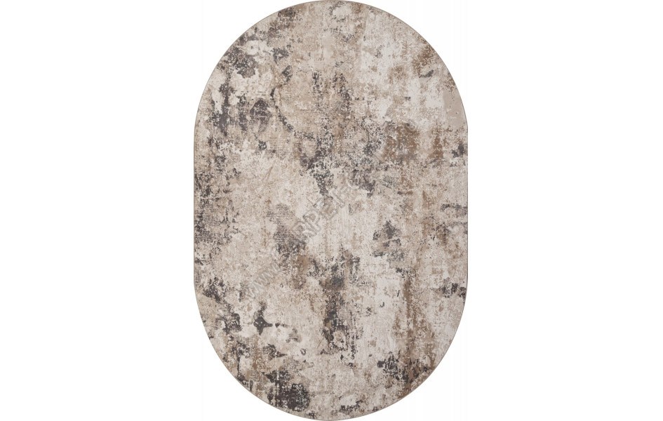 Ковер M033A - CREAM / WHITE - Овал - коллекция SIESTA