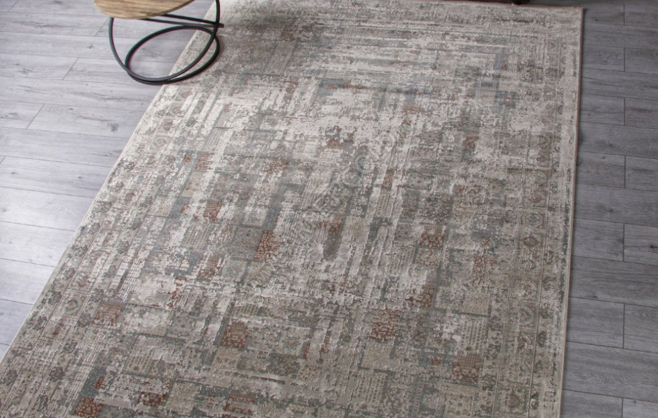 Ковер G078J2 - D.GREY / BEIGE - Прямоугольник - коллекция ROYAL