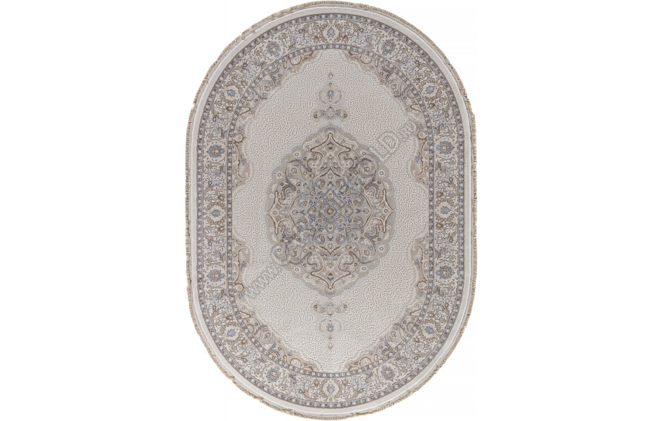 Ковер 35987Z - CREAM / CREAM - Овал - коллекция MELODY